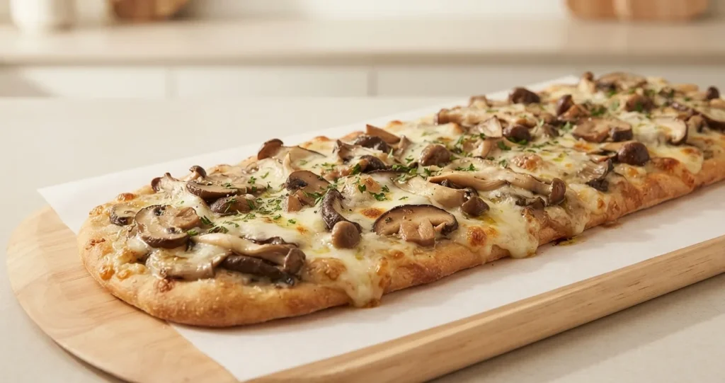 mushroom cheese pizza